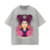 Japanese Geisha Stone Wash Graphic Tee-INNBLAC