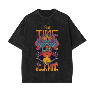 Find Time To Open Your Mind Graphic Tee-INNBLAC