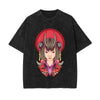 Japanese Geisha Stone Wash Graphic Tee-INNBLAC