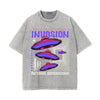 Invasion Graphic Stone Wash Tee-INNBLAC