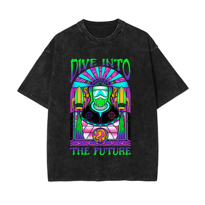 Dive Into The Future Graphic Tee-INNBLAC