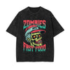 Zombies Hate Fast Food Graphic Tee-INNBLAC