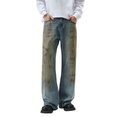 Muddy Washed Bootcut Jeans-INNBLAC