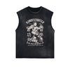 Kungfu Fighter Vintage Sleeveless Tee-INNBLAC