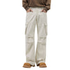 Beige Baggy Cargo Pants-INNBLAC