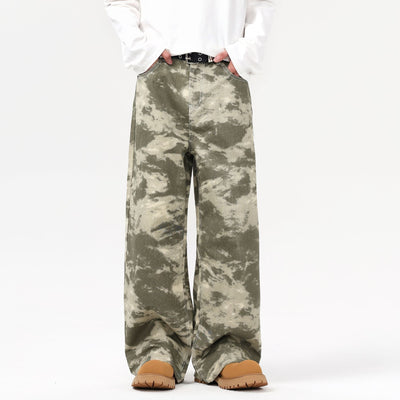 Baggy Fit Camouflage Jeans-INNBLAC