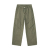 Solid Color Relaxed Fit Cotton Trousers