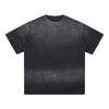 Gradient-Fade Distressed Edge Cotton Tee 260gsm