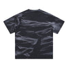 Stripe Tie-Dye Distressed Edge Tee 250gsm