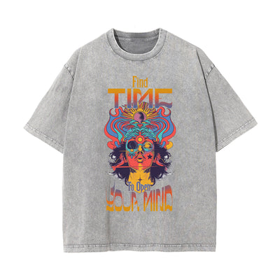 Find Time To Open Your Mind Graphic Tee-INNBLAC