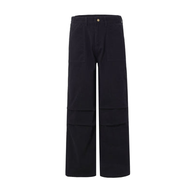 Straight Leg Casual Trousers-INNBLAC