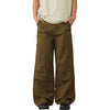 Relaxed Fit Pleated Knee Cargo Pants