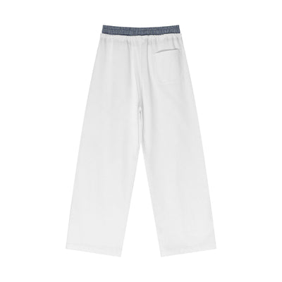 Double Waistband Baggy Trousers