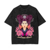 Japanese Geisha Stone Wash Graphic Tee-INNBLAC