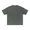 Distressed Raw Edge Washed T Shirt 275gsm