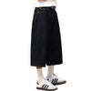 Black Selvedge Denim Capri Pants
