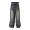 Straight Leg Casual Denim Pants-INNBLAC