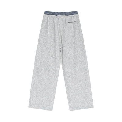 Double Waistband Baggy Trousers