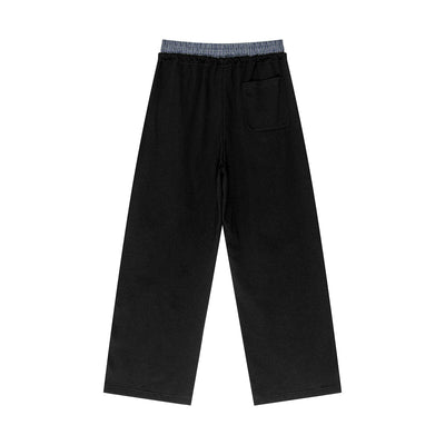 Double Waistband Baggy Trousers