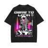 Futuristic Streetwear Chrome Graphic Tee-INNBLAC