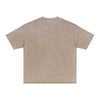 Distressed Raw Edge Washed T Shirt 275gsm