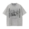 Addicition Stone Wash Graphic Tee-INNBLAC