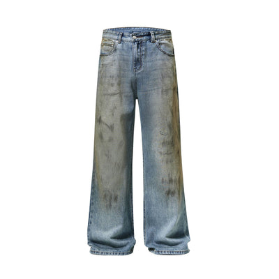 Muddy Washed Bootcut Jeans-INNBLAC