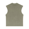 Sleeveless Raw Edge Reverse Tee 275gsm