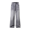 Ink Splatter Gray Bootcut Jeans-INNBLAC