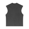 Sleeveless Raw Edge Reverse Tee 275gsm