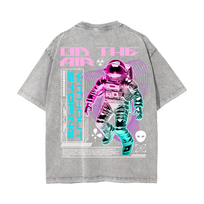 Astronaut Futuristic Streetwear Graphic Tee-INNBLAC