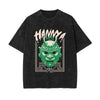 Hannya Mask Japanese Kanji Graphic Tee-INNBLAC