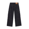 Loose Fit Denim Cargo Trousers