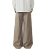 Wide Leg Single Pleat Trousers