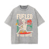 Fueled By Ice Coffee Graphic Tee-INNBLAC