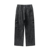 Solid Color Washed Cargo Sweatpants-INNBLAC Fashion Apparel