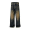 Faded Whiskers Bootcut Jeans-INNBLAC