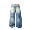 Washed Barrel-Leg Jeans