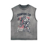 Champions Cup Hockey Graphic Sleeveless Faded Tee-INNBLAC