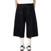 Black Selvedge Denim Capri Pants