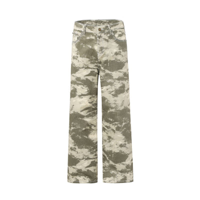 Baggy Fit Camouflage Jeans-INNBLAC