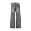 Whiskers Faded Straight Leg Jeans-INNBLAC