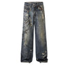 Street Digital Print Jeans-INNBLAC