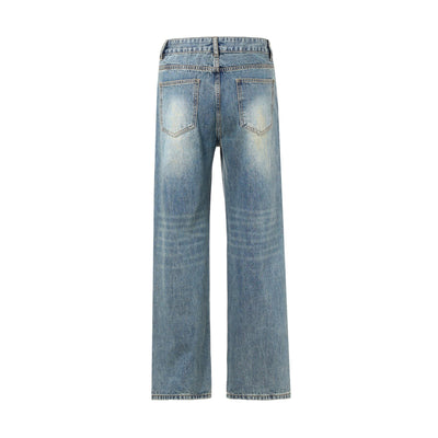 Cleanfit Baggy Washed Faded Jeans-INNBLAC
