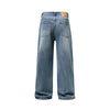 Men's Wide Leg Denim Trousers-INNBLAC