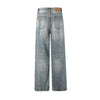 Vintage Wash Straight Leg Jeans-INNBLAC