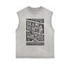 Live To Skate Cutoff Faded Tshirt-INNBLAC