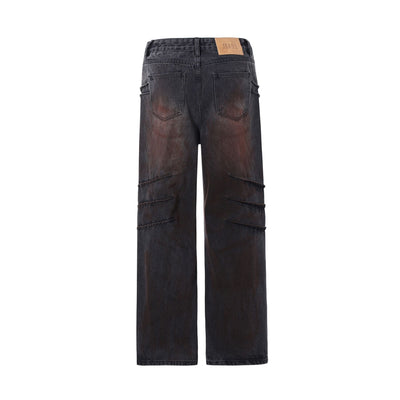 Heavyweight Wasteland Wrinkles Jeans-INNBLAC