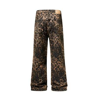 Leopard Full Length Jeans-INNBLAC