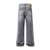 Ink Splatter Gray Bootcut Jeans-INNBLAC